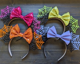 Spider Web Mouse Ears | 3D Printed Ears | Mickey Inspired | Boo To You