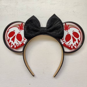 Poison Apple Red Mouse Ears | 3D Printed Ears | Halloween