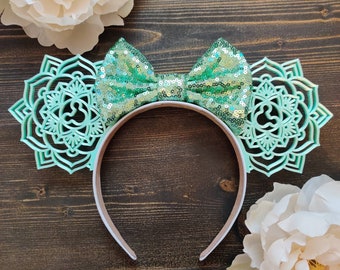 Mint Mandala Mouse Ears | 3D Printed Ears