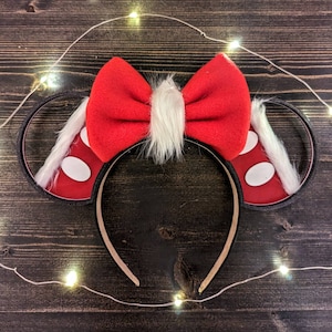 Santa Suit Mouse Ears | 3D Printed Ears