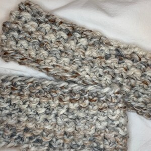 Knitted Headband, Beige Knit Ear Warmer, Knitted Winter Headband, Winter accessory image 8