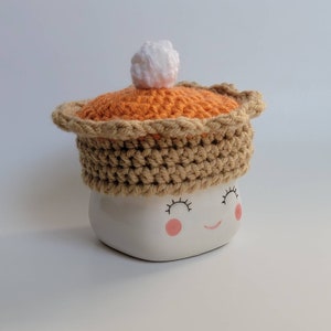 Nautical Baby Blue Crochet Marshmallow Mug Beanie Hat with Fluffy Brim and Anchor Button