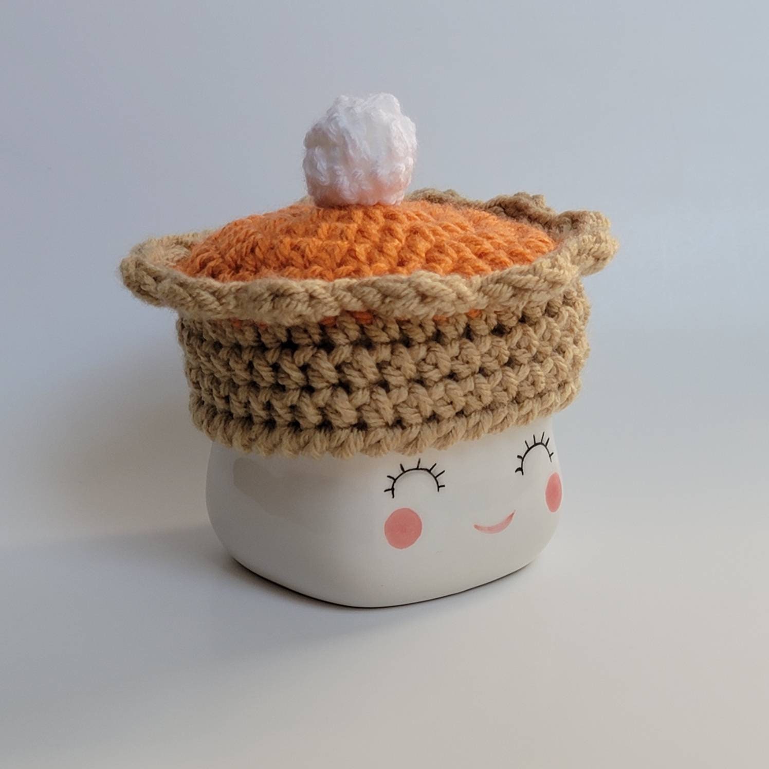Pumpkin Pie Marshmallow Mug Hat Crochet Hat for Mugs Etsy