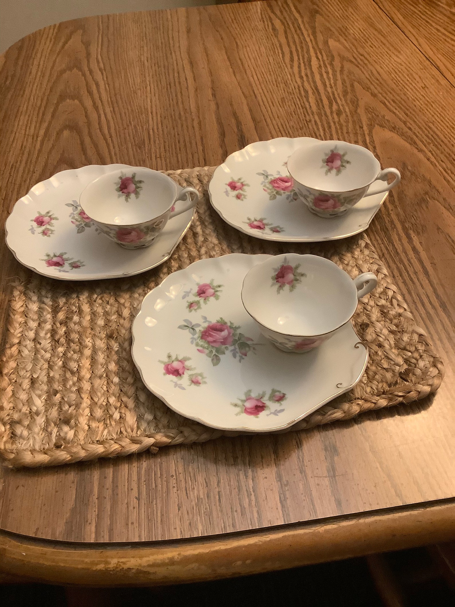 Lefton Vintage Pink Rose Tea Set Etsy