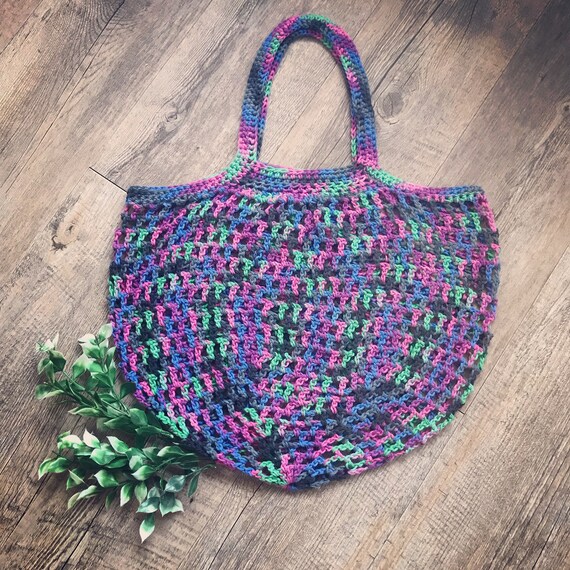 etsy crochet market bag