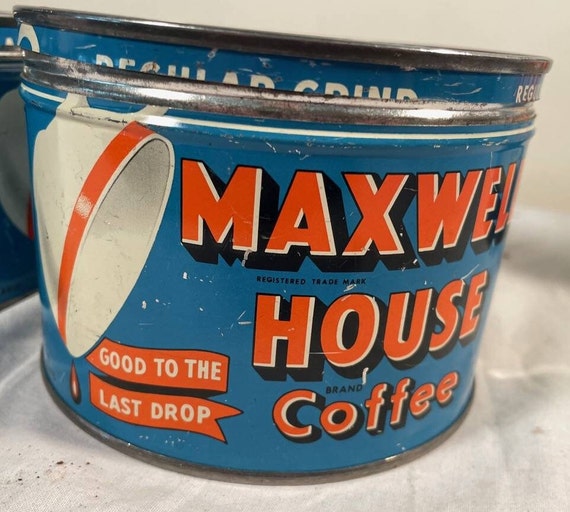 【ヴィンテージ】コーヒー缶 MAXWELL HOUSE COFFEE Maxwell House Medium Original Roast Ground Coffee, 864 gr