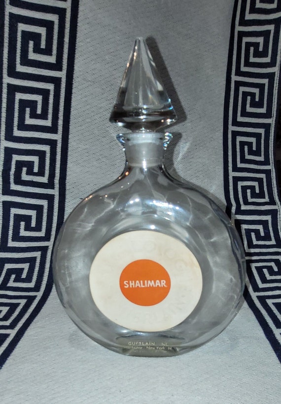 Guerlain Shalimar Eau de Cologne 6 oz Bottle-Vinta
