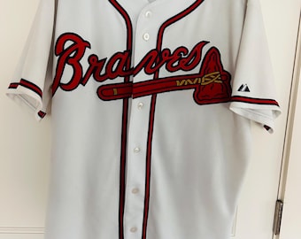 Size 48 Atlanta Braves Russell Authentic Diamond Jersey, 90s