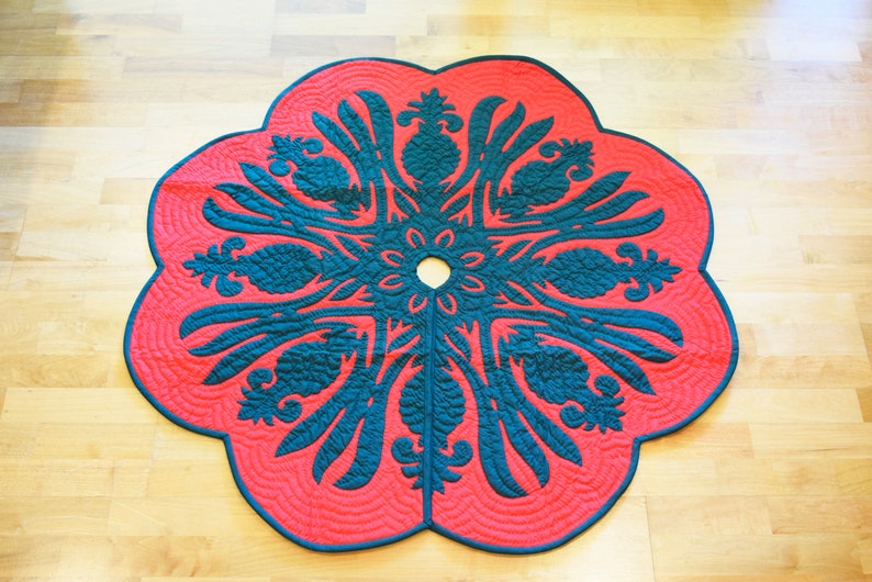 Hawaiian Christmas Skirts Pineapples Poinsettia Sea Etsy