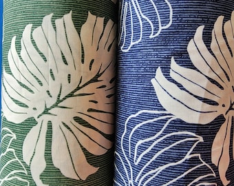 100% cotton Hawaiian Fabric Monstera Leaves - By The Yard