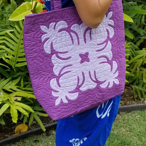 Pineapple Hawaiian Quilted Eco-friendly reusable tote bags