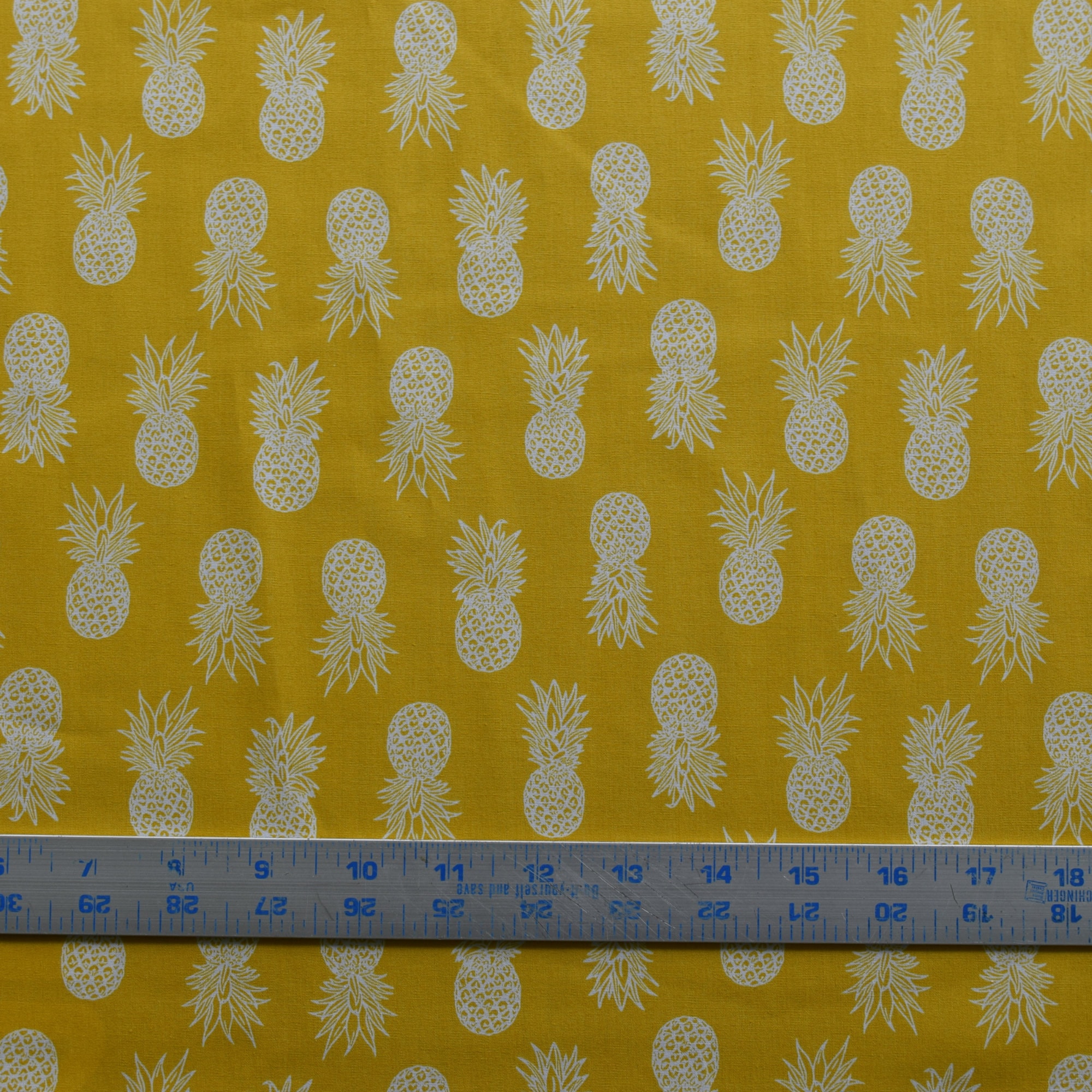 100 Cotton Hawaiian Fabric Pineapple 3print by the Yard Etsy