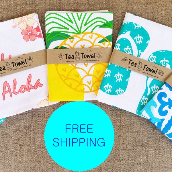 Hawaiian Tropical Dish - Tea Kitchen Towels