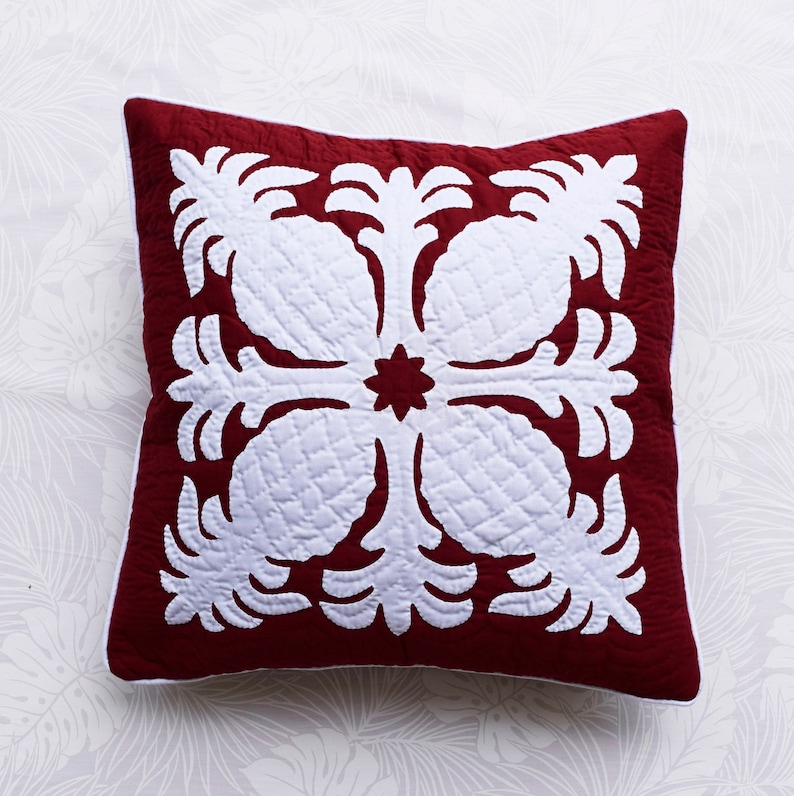Hawaiian Quilt Throw Pillow CoversAnanas Kussenhoezen 18 Etsy België