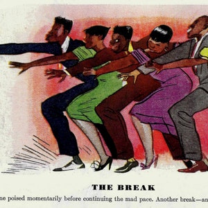 Harlem Dance 1936 Poster Print / E Simms Campbell Lindy Hop Truckin' Snakehips Swing Dancing image 6