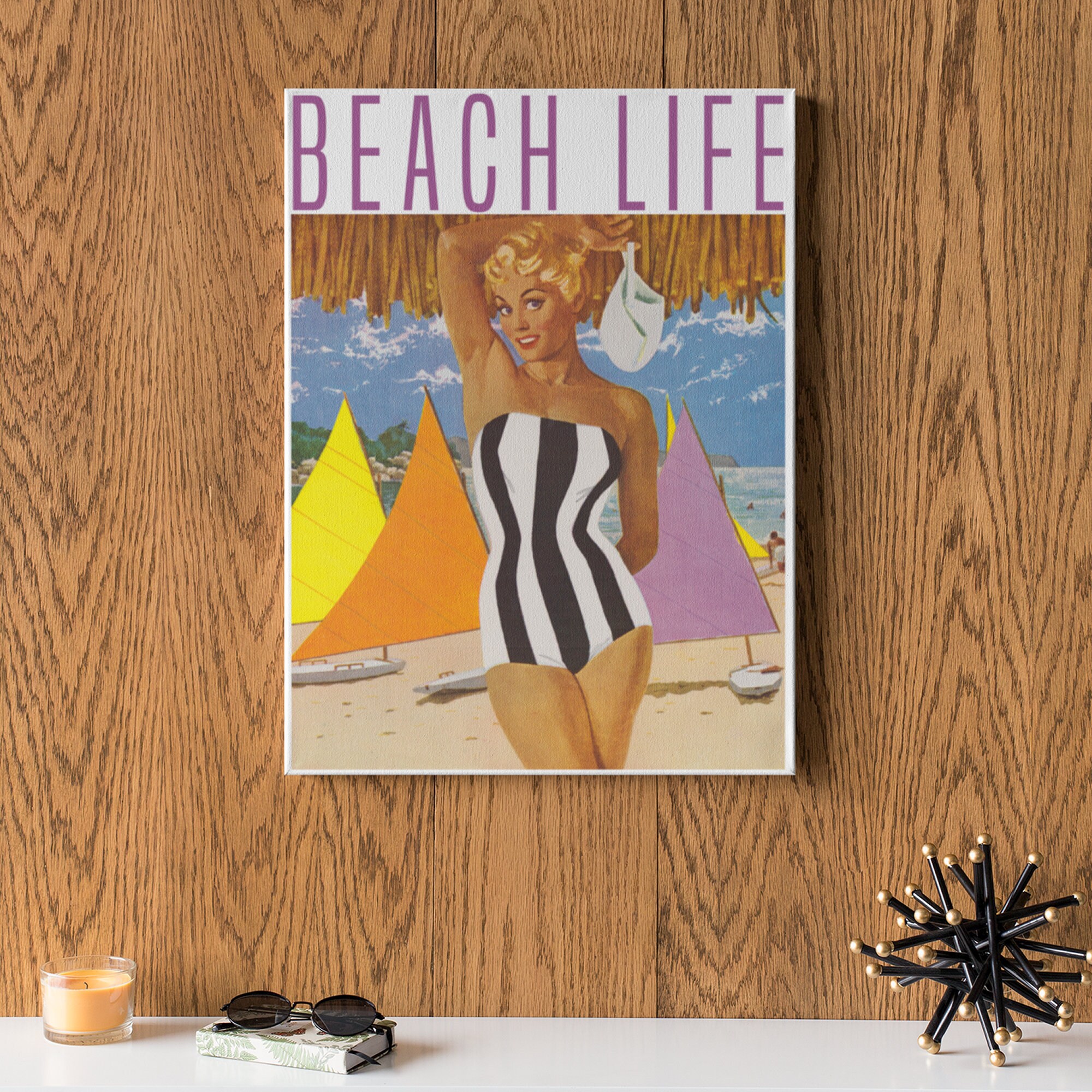 Original vintage poster print COQUETTE SUMMER & SWIM FASHION 1955