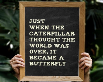 Just When the Caterpillar - Etsy