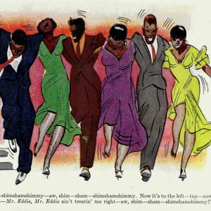 Harlem Dance 1936 Poster Print / E Simms Campbell Lindy Hop Truckin' Snakehips Swing Dancing image 4