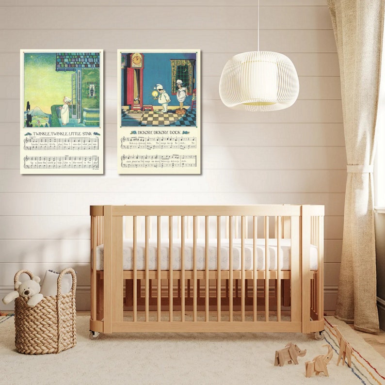 Twinkle Little Star Poster Print / Children's Nursery Rhyme Wall Art ...