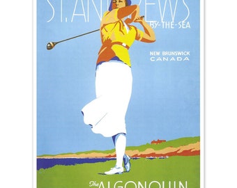 Vintage Lladro Retired Figurine, Young Woman Golfer Making A Putt