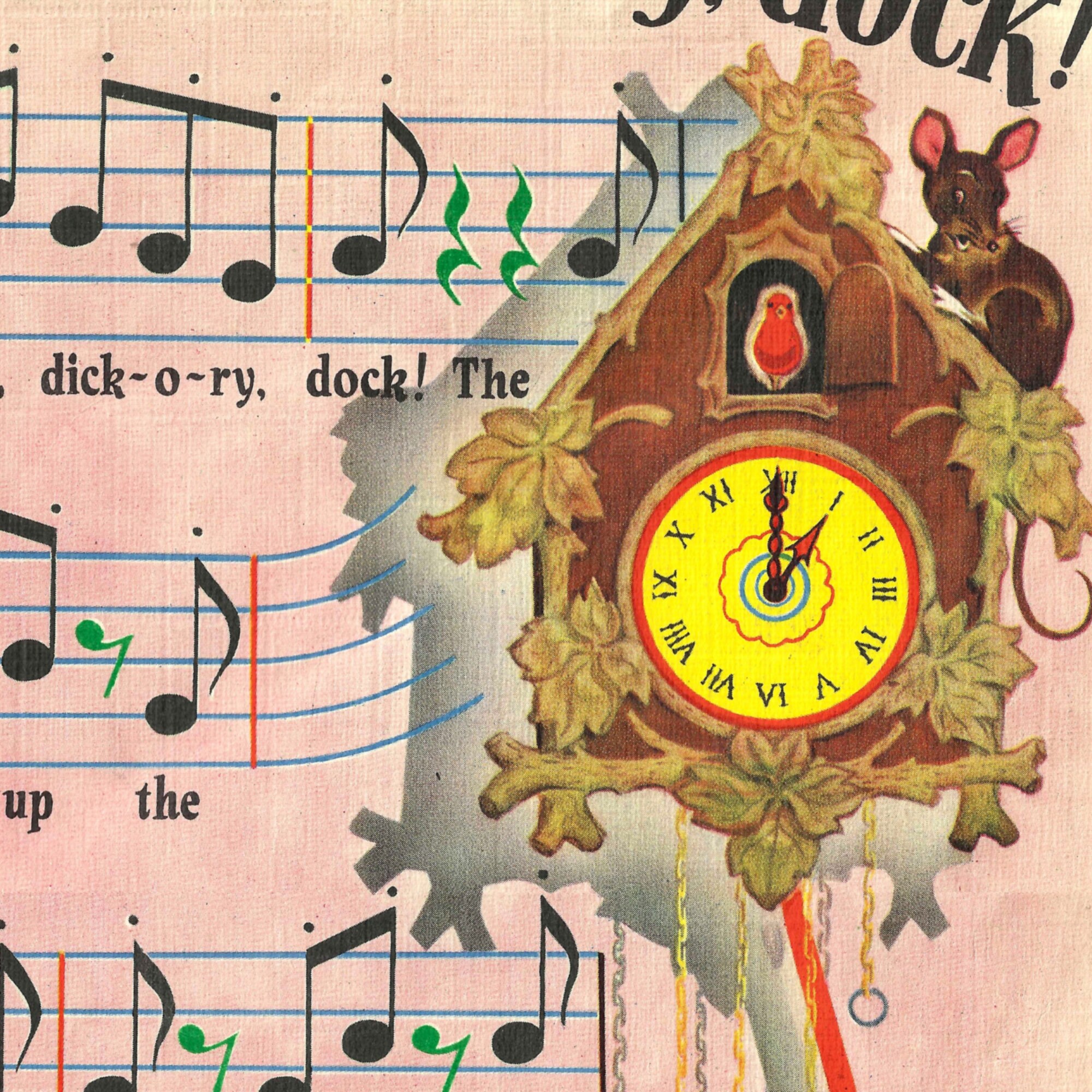 Hickory Dickory Dock Poster Print / Children's Nursery - Etsy