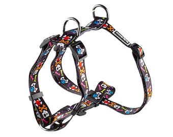 Dog Harness - Pirate Dog Harness - Skull and Crossbones Dog Harness - Strong Collar - Pet Accessories - Trendy Pet Harness - Dog Vest