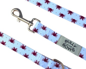 Crab Dog Leash, Coastal Pet Lead, Nautical Beach Design