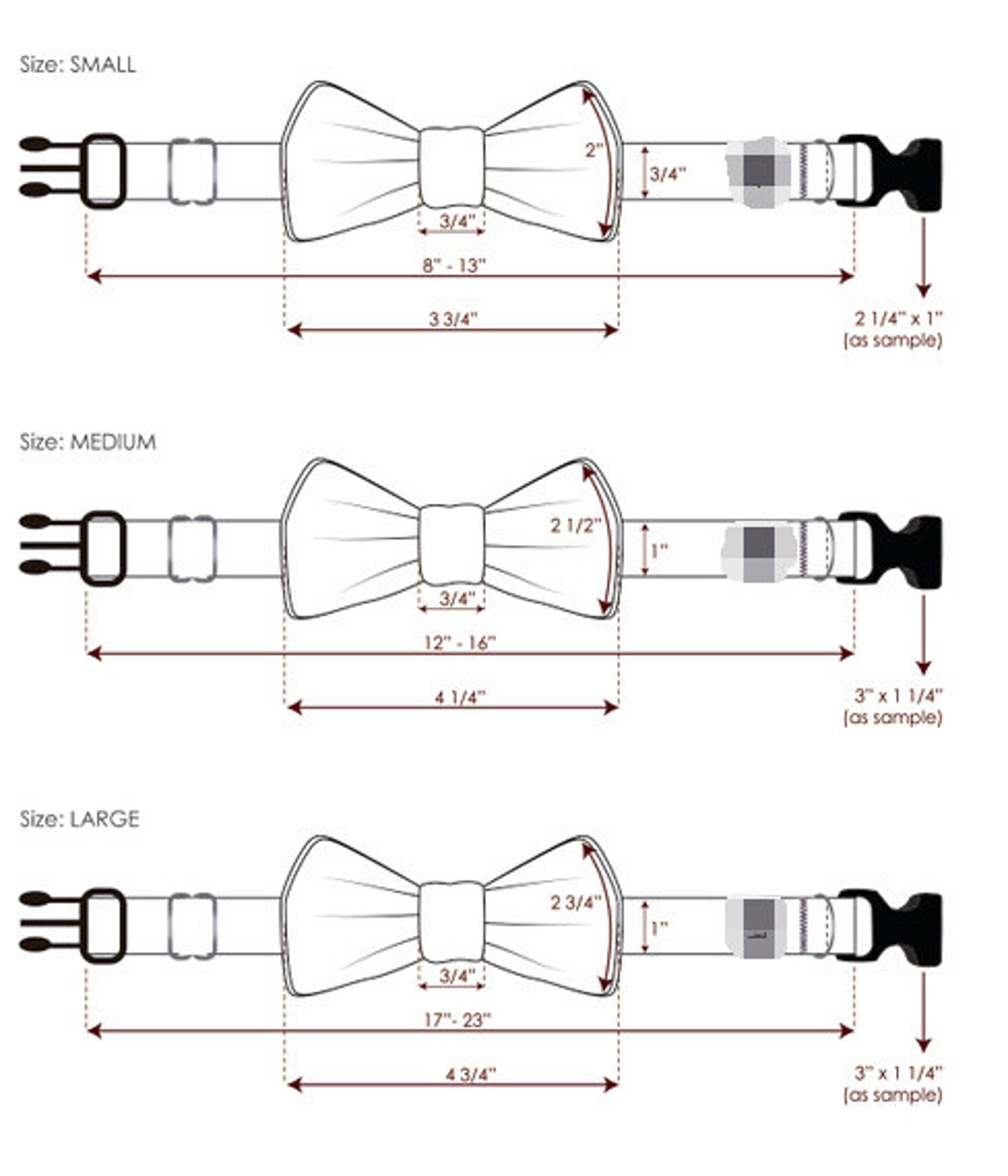 collar type for bow tie