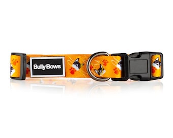 French Bulldog Dog Collar – Vibrant Polyester, Adjustable, Stylish