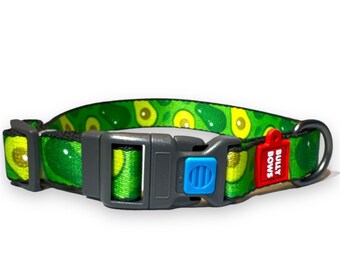 Avocado Print Dog Collar | Locking Safety Pet Accessory
