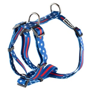 Dog Harness - American Flag Dog Harness - Patriotic Dog Accessories - Strong Collar - Pet Accessories - Patriotic Pet Harness - Dog Vest