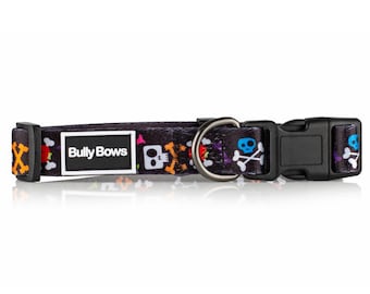Skull and Crossbones Dog Collar - Pirate Dog Accessory