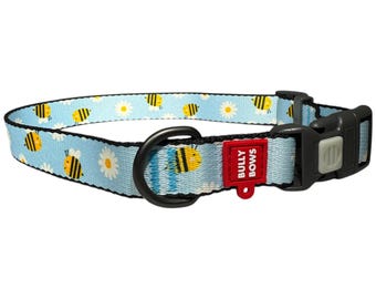 Bumble Bee Dog Collar, Adjustable Nylon Pet Collar