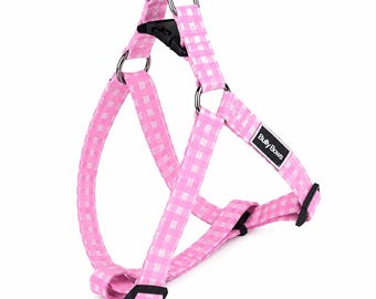 Pink Checker Flag Dog Harness - Trendy Pet Vest