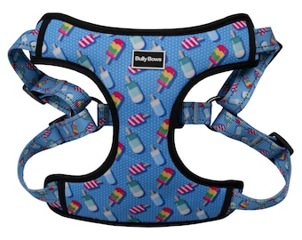 Summer Popsicle Dog Harness, Reflective Padded Vest, Strong Step-In Design