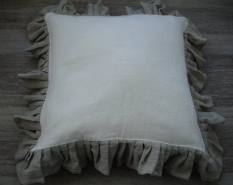 Linen Pillow case Softened,Washed, Custom Size Pillowcase