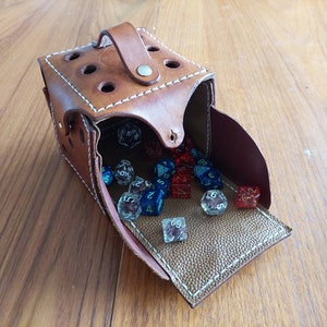 Leather Dice Box with Tray  *Pattern* - PDF and SVG, DIY Leather, Dice, Accessory, Foam Friendly