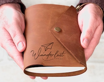 Personalised Travel Journal, Leather Travel Diary, Wanderlust Gifts, Explorer Journal, Our Adventure Book, Travel Notebook, Travel Gift