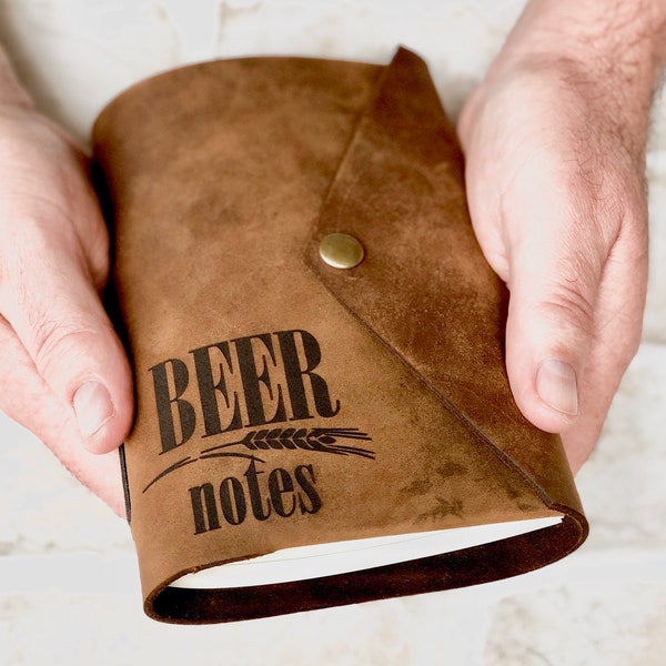 Personalised Beer Journal, Beer Tasting Notebook, Beer Lover Gift, Craft Beer Gifts for Him, Beer Accessories, Personalized Gift