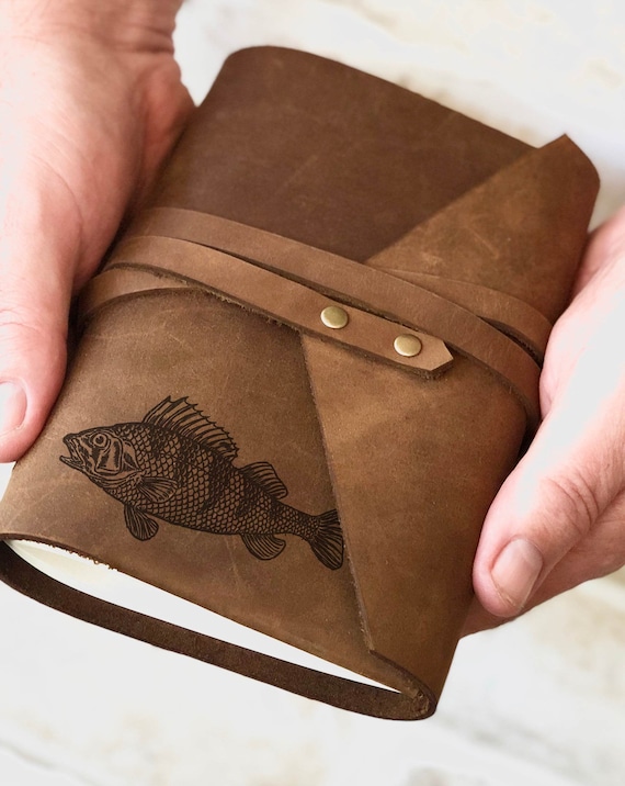Personalised Fishing Journal, Leather Fishing Logbook, Gifts for Fisherman, Fishing  Accessories, Fishing Field Journal, Personalized Gift 