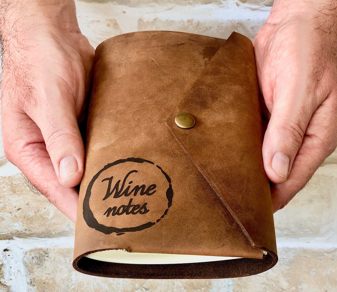 Personalised Wine Tasting Journal Leather Wine Journal Etsy