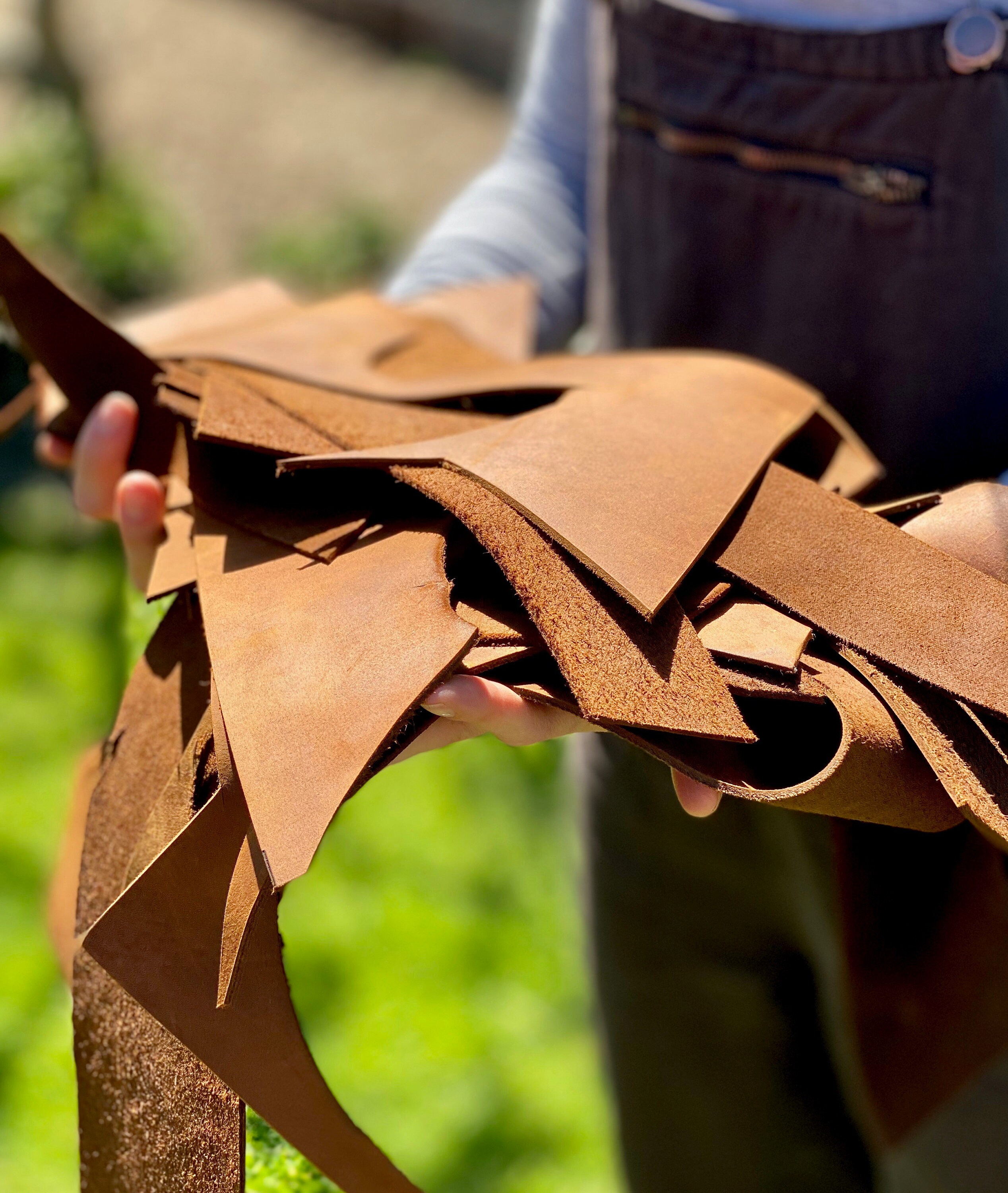 Leather Offcuts Leather Remnants Top Grain New Zealand Etsy Australia