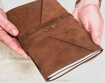 Personalized A5 Leather Journal: Handmade Australian Writer's Diary