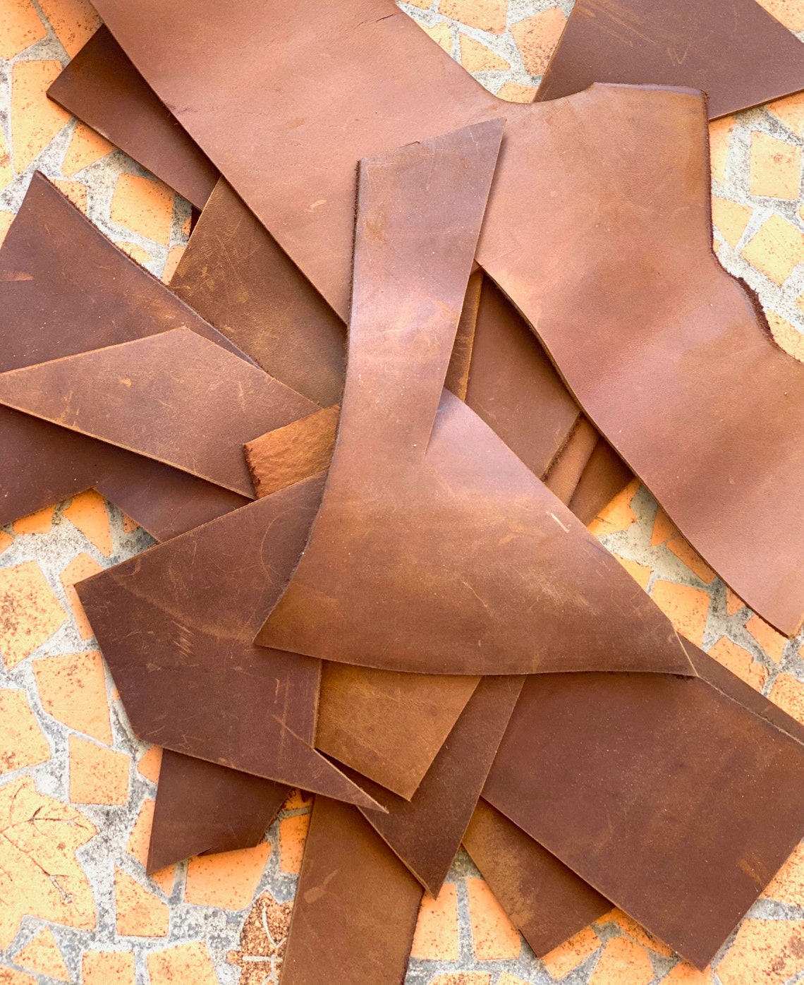 Leather Offcuts Leather Remnants Top Grain New Zealand Etsy Australia