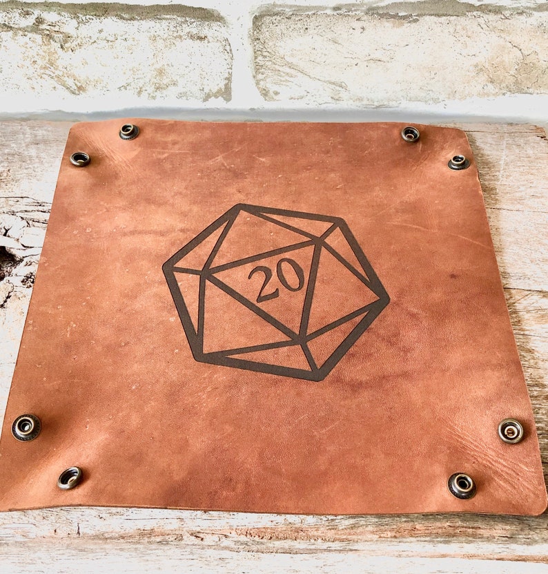 Dnd dice tray leather dice tray dice rolling tray foldable etsy