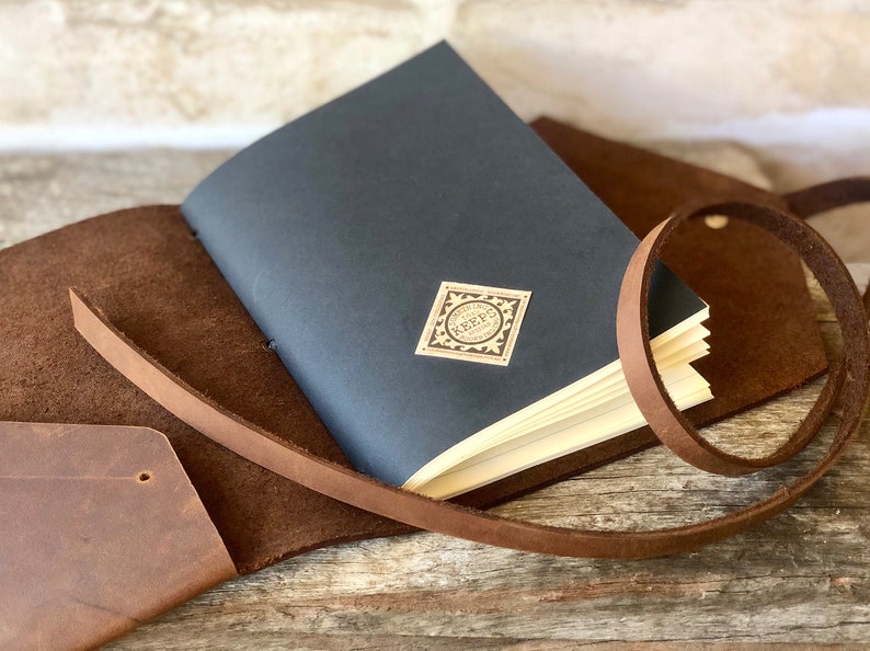 Personalised Travel Journal, Leather Travel Diary, Wanderlust Gifts, Leather Wrap Journal, Our Adventure Book, Travel Notebook, Travel Gift image 6