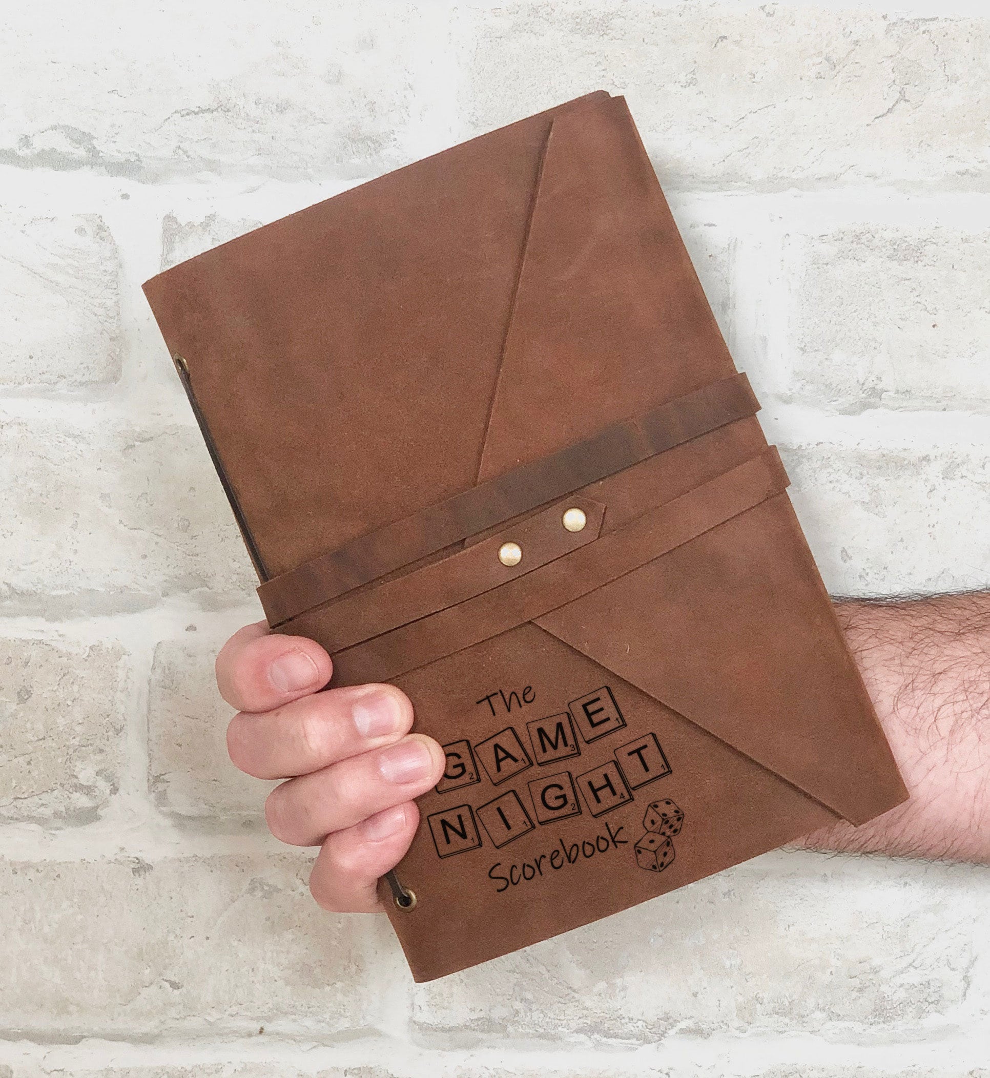 A5 Personalized Board Game Scorebook, Leather Gaming Notebook, Board Game Accessories, Custom Board Game Journal, Board Game Gifts