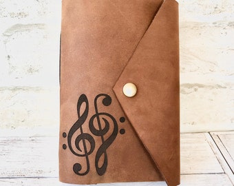 Music Composition Journal, Songwriter gift, Musician Journal Gift for Musicians, Music Teacher Gift, Blank Sheet Music