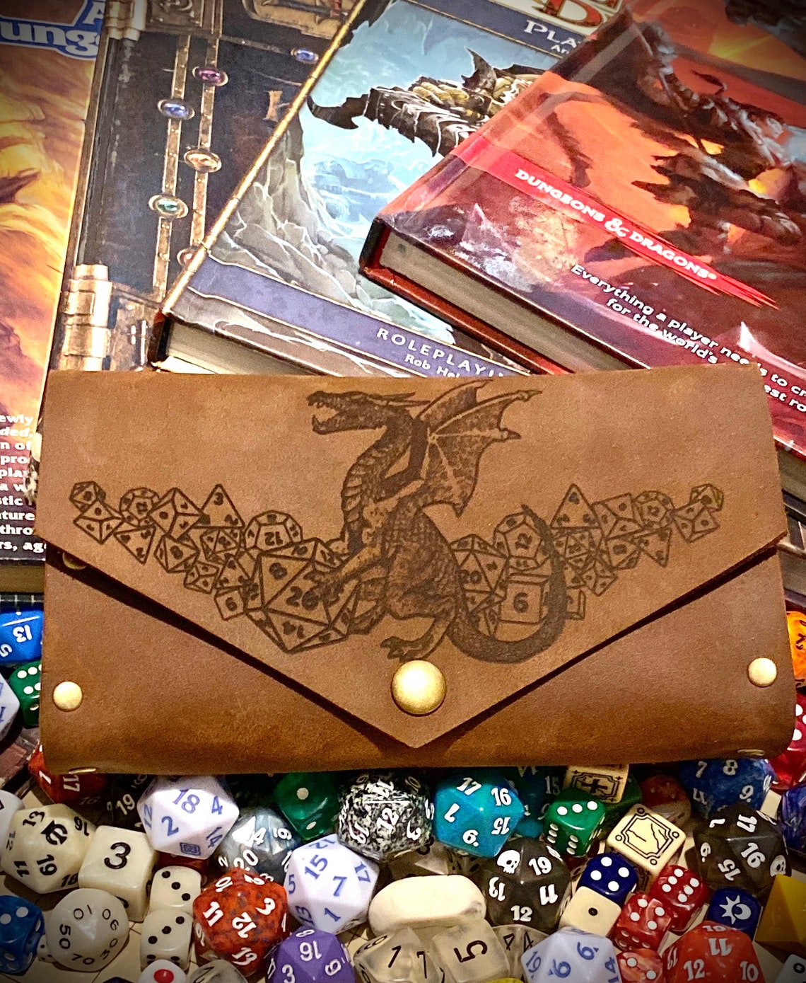 Custom DnD Dice Bag Dungeons and Dragons Dragon Dice Bag Etsy