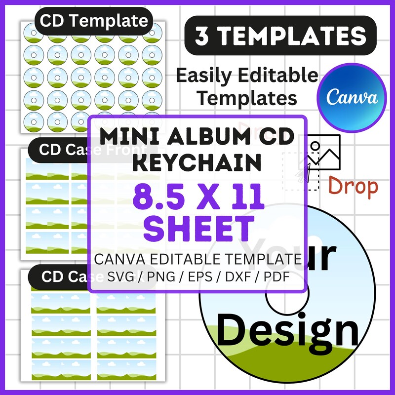 Cd Front and Back Covers - Etsy